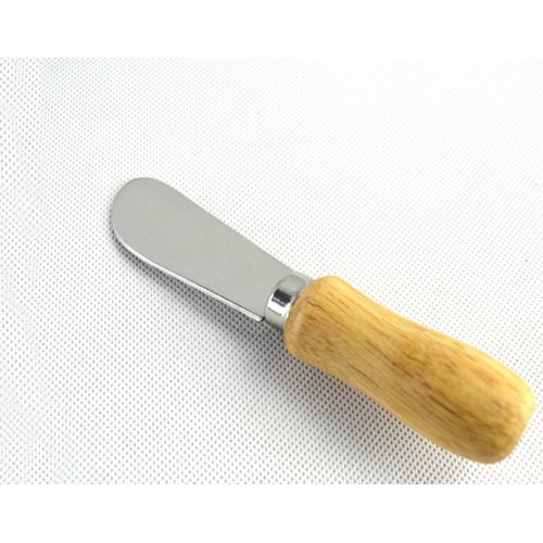 5 Parça Bıçaklı Tereyağı Bıçağı - Mini Spatula Ahşap Saplı Set