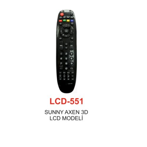 SUNNY - AXEN 3D Serisi TV KUMANDASI LCD 551