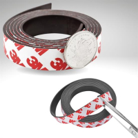 1 Metre Yapışkanlı Şerit Mıknatıs Çok Amaçlı Manyetik  Magnet  