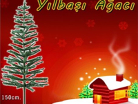 Yılbaşı Çam Ağacı Gür Dallar 150 cm Lüx
