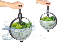 Hızlı Salata Kurutucu Süzgeç- Dönerli Süzgeç Dev Boy 
