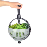 Hızlı Salata Kurutucu Süzgeç- Dönerli Süzgeç Dev Boy 