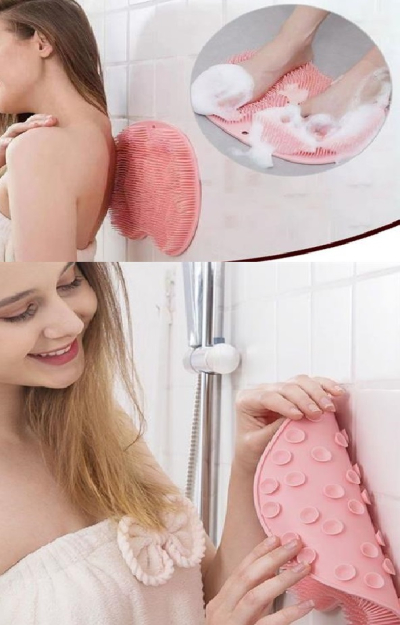 Kelebek Model Vantuzlu Ayak Duş Matı Silikon - Masaj Pedi 