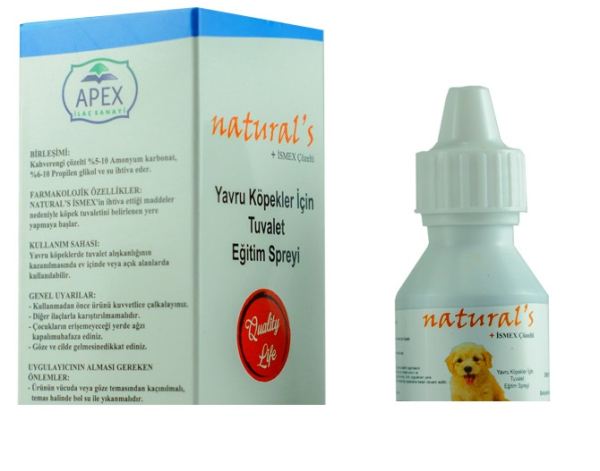 Kopek Egitim Spreyi Natural Ismex Yavru Kopek Tuvalet Egitim