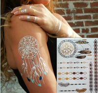 Metallic Tattoo - Metalik  Geçici Dövme Şablonu