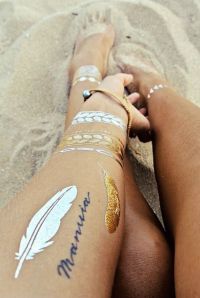 Metallic Tattoo - Metalik  Geçici Dövme Şablonu