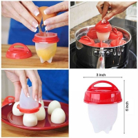 Silikon Yumurta Haşlama Kabı 6lı Set