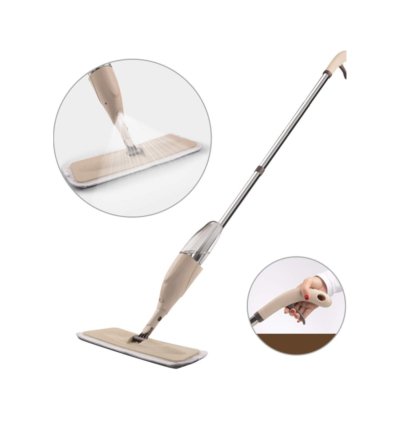 Spreyli Mop - Mikrofiber Bezli Yüzey Silme Mopu 