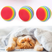 Sünger Kedi Oyun Topu -  3 lü Çiğneme Süngeri 