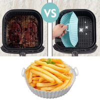 Fritöz Airfryer Ve Fırın Silikon Pişirme Matı 20 cm Yuvarlak