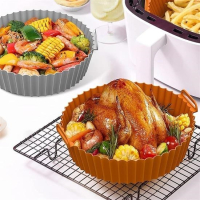 Fritöz Airfryer Ve Fırın Silikon Pişirme Matı 20 cm Yuvarlak
