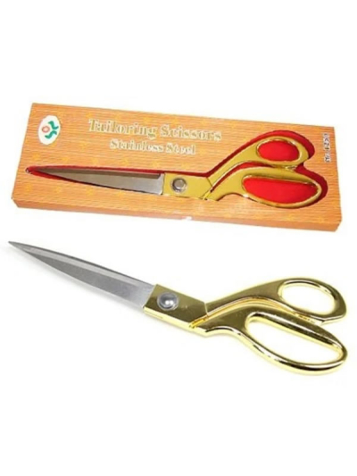 Profesyonel Terzi Makası - Altın Saplı Makas Büyük Boy