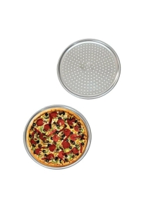 Delikli Çelik Pizza Ve Lahmacun Tepsisi Orta Boy -32  cm