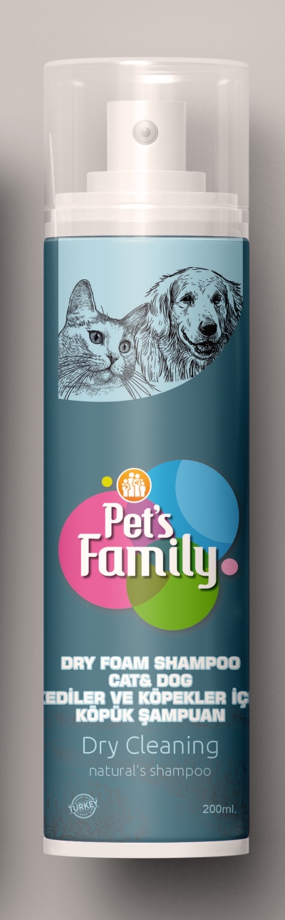 Kediler İçin Köpük Şampuan - Pet's Family