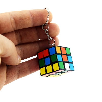 Nostaljik Zeka Küpü Sihirli Mini Rubik Anahtarlık