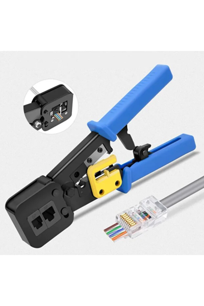Ez Rj45 Rj11 Rj12 Cat5 Cat6 Yeni Nesil Konnektör Pense Çok Fonksiyonlu Ergonomik Kolay Sıkma Pensesi