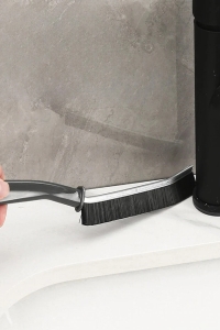 İnce Kıl Temizlik Fırçası Banyo Mutfak Pencere Oluk Klozet Kenarı Kavisli Detay Temizleme Fırçası