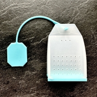 Poşet Çay Şeklinde Silikon Yaprak Çay Süzgeci Çay Kaşığı Demlik Topu Bitki Çayı Filtresi 