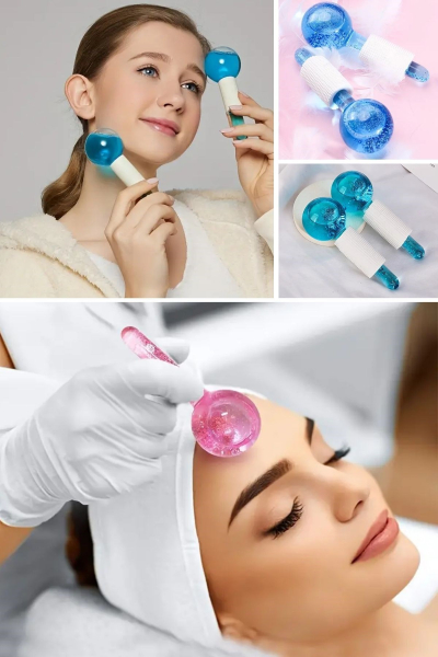 Soğuk Buz Küre Yüz ve Göz Soğuk Masaj Topu Cilt Bakımı Göz Altı Masaj Topu