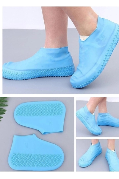 Suya Dayanıklı Silikon Ayakkabı Yağmurluğu - Ayakkabı Kılıfı Erkek