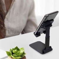 Universal Taşınabilir Cep Telefonu Standı Masaüstü Siyah Katlanabilir Telefon Tutucu