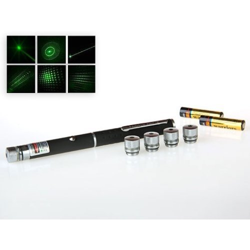 Yeşil Lazer Pointer 8000 mW  5 Başlıklı