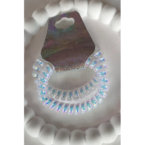 2 Li Hologram Spiral Saç Tokası - Spiral Bileklik 