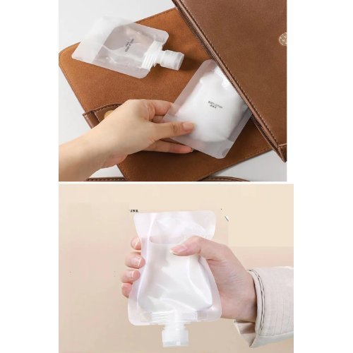 3 Adet 100ml Krem Şampuan Kabı Tekrar Kullanılabilir Set
