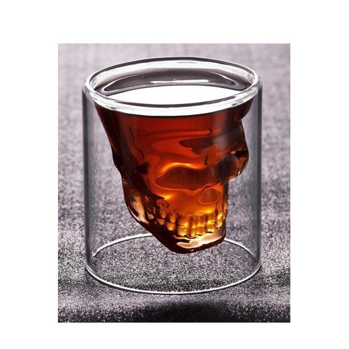 300 ml Kuru Kafa Cam Bardak -Likör Shot - İçecek  Bardağı -Crystal Head 