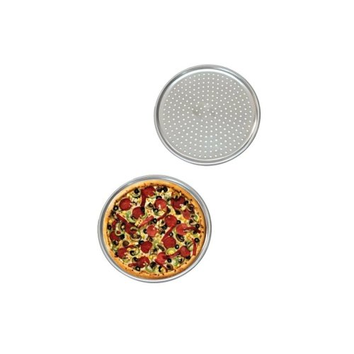Delikli Çelik Pizza Ve Lahmacun Tepsisi 28 cm