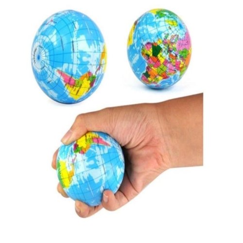 Stres Topu Dünya Haritalı - Orta Boy