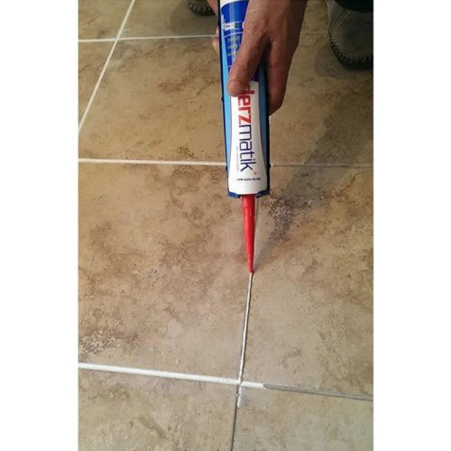 Profesyonel Beyaz Derz Dolgusu- 2 Ad. Suya Dayanıklı Fayans Derzi 450gr -Spatula - Silikon Tabancası