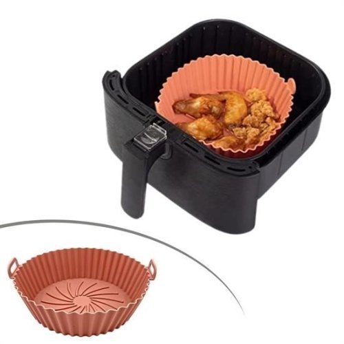 Fritöz Airfryer Ve Fırın Silikon Pişirme Matı 20 cm Yuvarlak