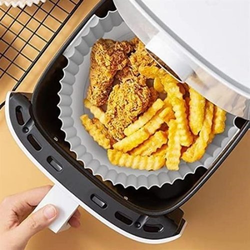 Fritöz Airfryer Ve Fırın Silikon Pişirme Matı 20 cm Yuvarlak