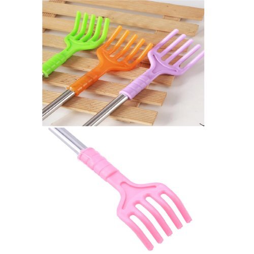 Plastik Uçlu Metal Gövdeli Teleskobik Uzayabilen Sırt Kaşıyıcı - Sırt Kaşıma Aparatı 47 CM