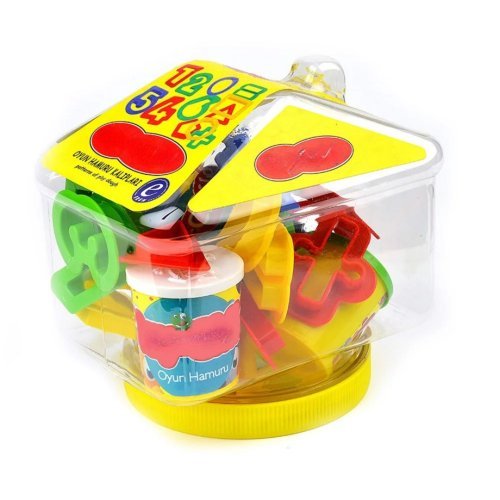 Rakam ve Geometrik Şekil Kalıplı Buğday Unu Oyun Hamuru Seti 