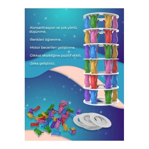 Şanslı Penguen Kulesi Denge Oyunu 3+ Yaş Zeka Ve Aktivite Oyunu Eğlence Kutusu Eğitici Oyuncak