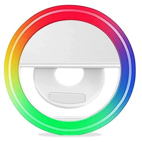 Selfie Işığı Aydınlatma Telefon Aparatı RGB Led Mandallı Telefon Bilgisayar Tablet Uyumlu 