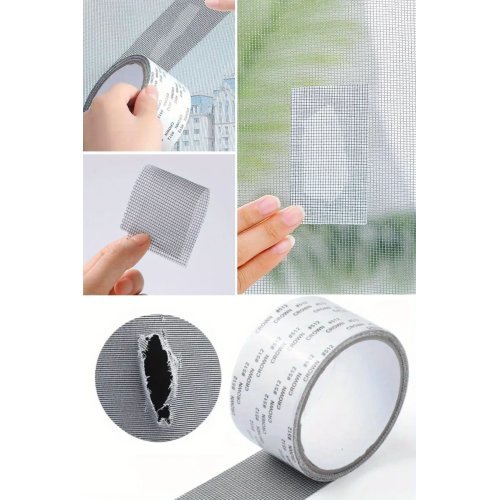 Yapışkanlı Pencere Sinekliği Tamir Bandı  Böcek Önleyici Yama Bandı –Gider Süzgeç 2 mt x 5 cm