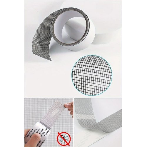 Yapışkanlı Pencere Sinekliği Tamir Bandı  Böcek Önleyici Yama Bandı –Gider Süzgeç 2 mt x 5 cm